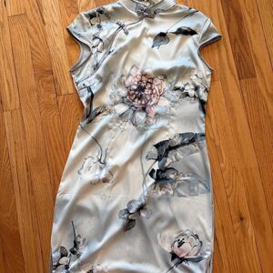 SOLD Floral Silk Qipao (Chinese-Style Dress)